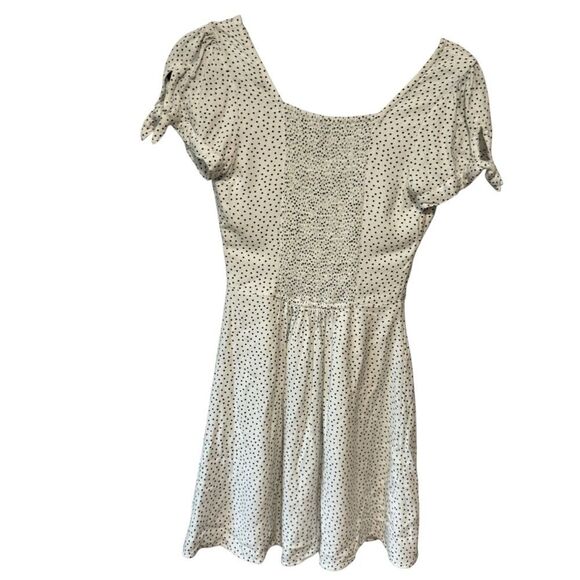 Abercrombie & Fitch Cream White Polka Dot Dress - Picture 5 of 7